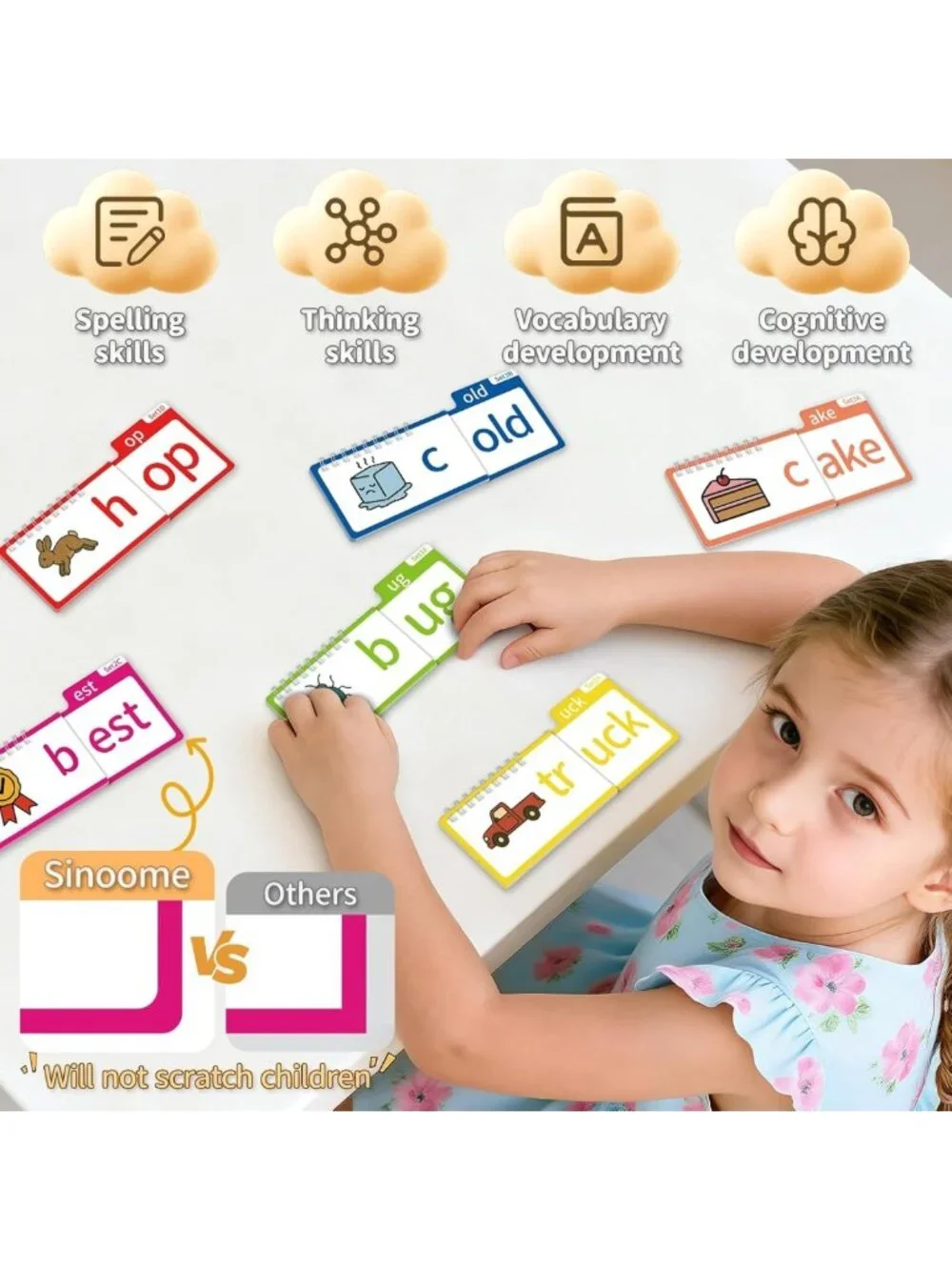 Engaging Phonics Flash Cards & Word Family Flip Books for Kids | Learn to Read